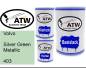 Preview: Volvo, Silver Green Metallic, 403: 500ml Lackdose + 500ml Klarlack + 250ml Härter - Set, von ATW Autoteile West.